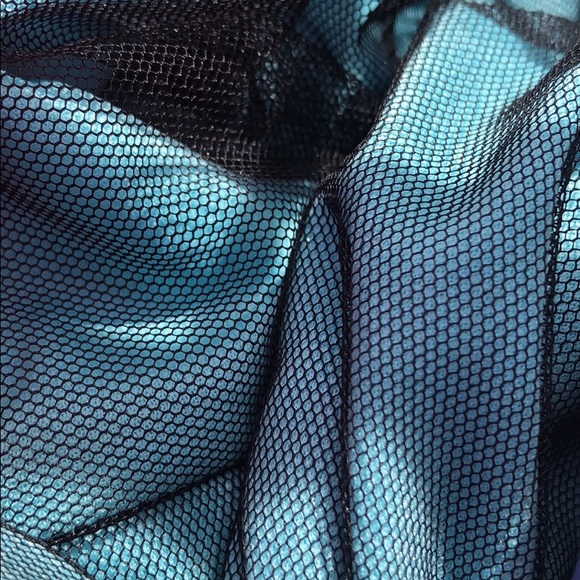 Light Aqua w/ black lace dress - Picture 9 of 9